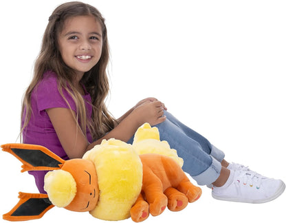 Pokémon Sleeping Plush 45 cm Flareon - Orange/Yellow - Official Pokemon Stuffed Colectible Toy for Children 2+
