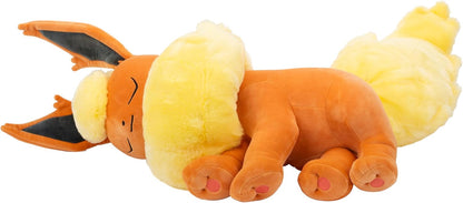 Pokémon Sleeping Plush 45 cm Flareon - Orange/Yellow - Official Pokemon Stuffed Colectible Toy for Children 2+