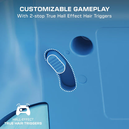 Turtle Beach Rematch Advanced Blue Kitsune bedrade gamingcontroller Gelicentieerd voor Xbox Series X|S, Xbox One en Windows PC met Glow-in-the-dark, herinstelbare knoppen en hairtriggers.