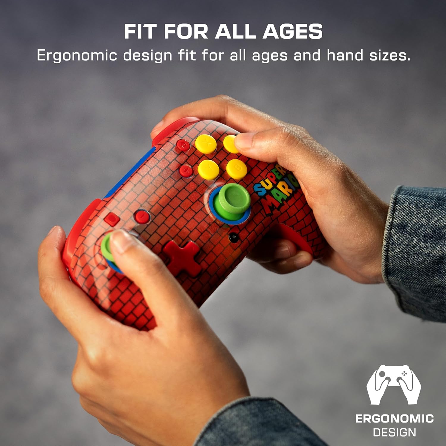 Turtle Beach Rematch Wireless Controller: Mario Bricks Reveal – Officially Licensed by Nintendo. Also works with Nintendo Switch 2 (C Button is not on this controller