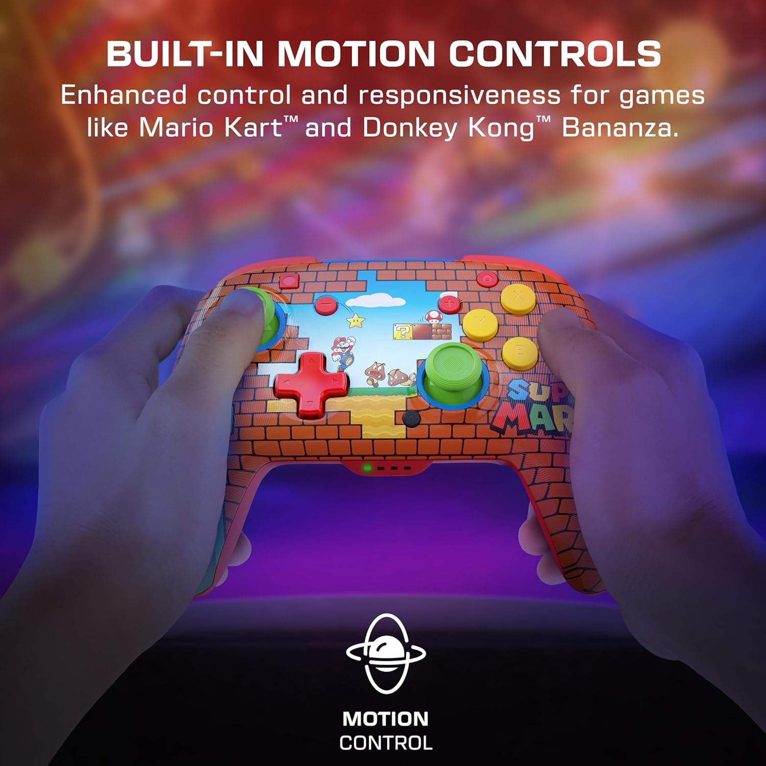 Turtle Beach Rematch Wireless Controller: Mario Bricks Reveal – Officially Licensed by Nintendo. Also works with Nintendo Switch 2 (C Button is not on this controller