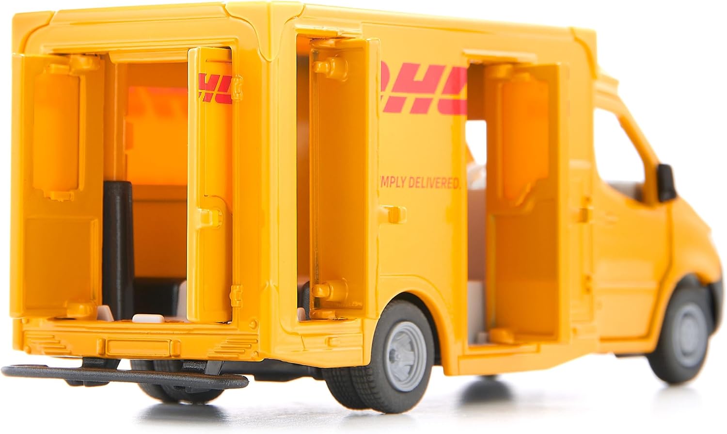 siku 1920, Mercedes-Benz Sprinter DHL Pakketservice, 1:50, Metaal/Kunststof, Geel, Speelgoedauto, Deuren die open kunnen, Afneembaar Dak
