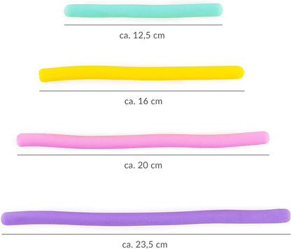 Regenboog Stretch Touwen Fidget 6st.