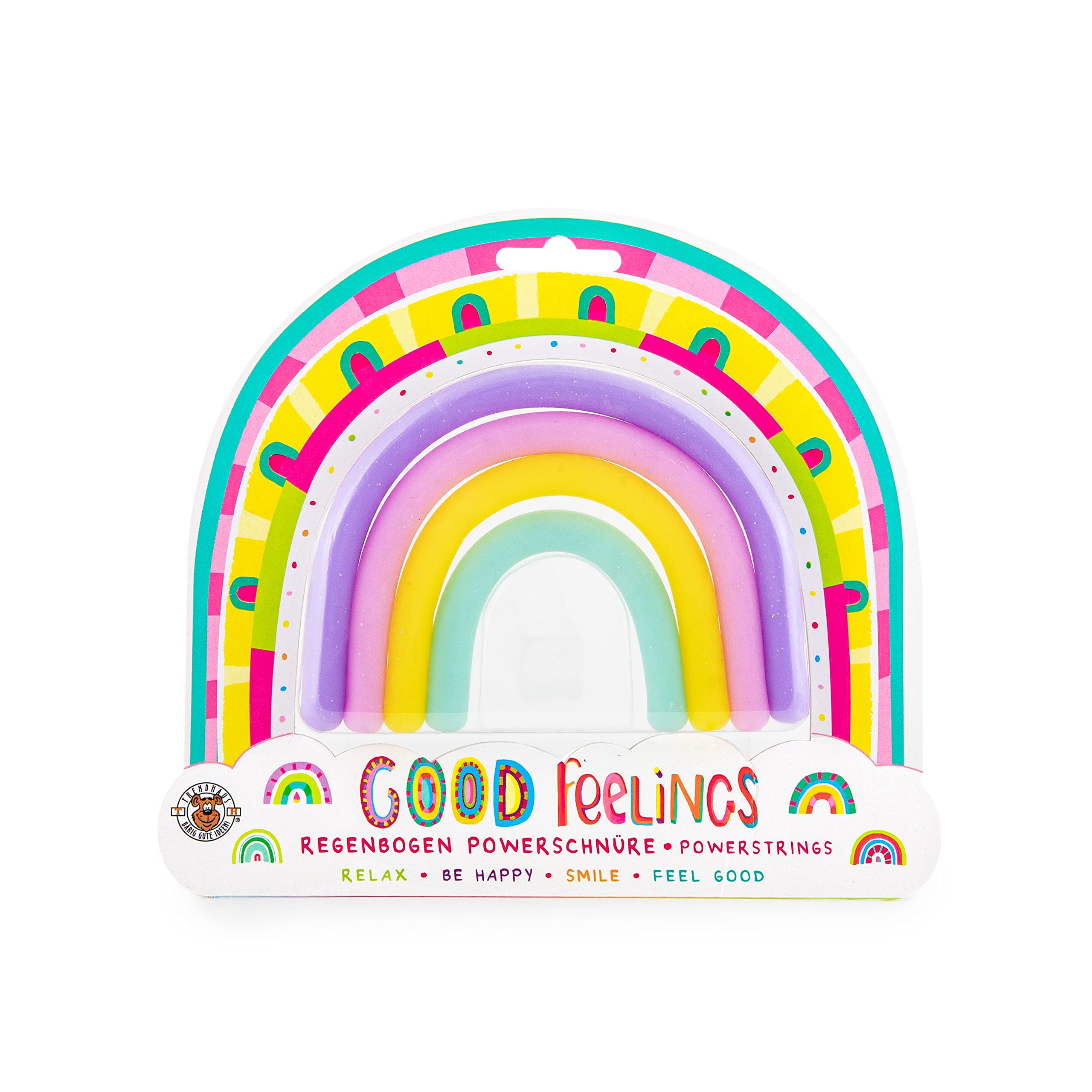 Regenboog Stretch Touwen Fidget 6st.
