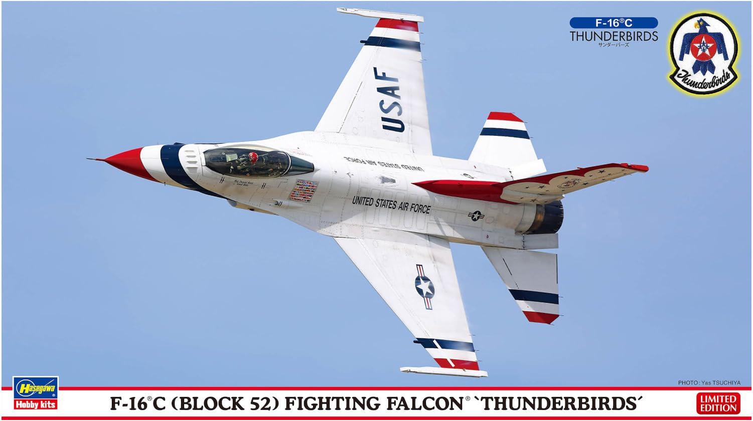 Hasegawa 602495-1/72 F-16C (Block 52) Fighting Falcon Thunderbirds - schaal 1:72