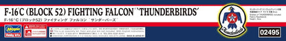 Hasegawa 602495-1/72 F-16C (Block 52) Fighting Falcon Thunderbirds - schaal 1:72
