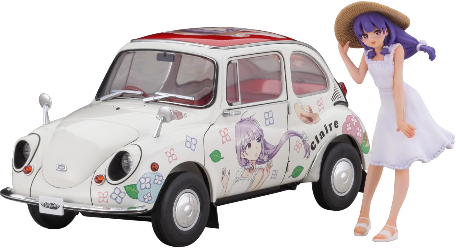 Hasegawa 652448-1/24 Subaru 360 Deluxe Claire Frost 1:24 Scale
