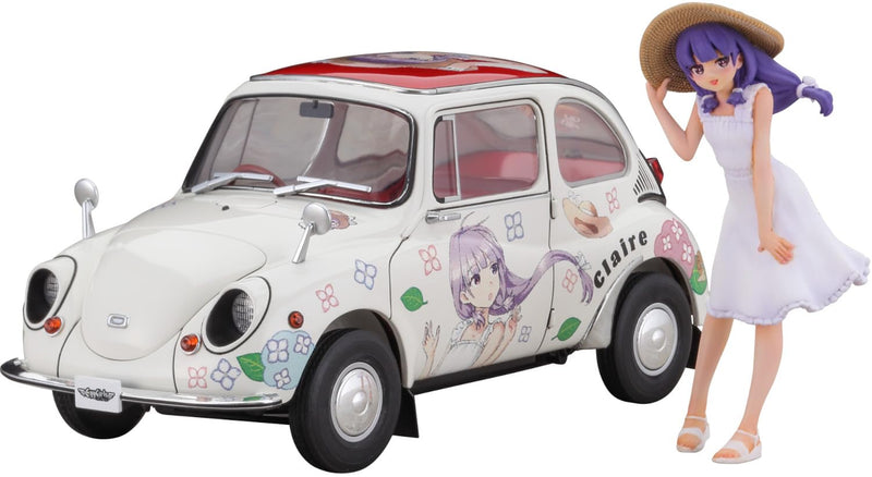 Hasegawa 652448-1/24 Subaru 360 Deluxe Claire Frost 1:24 Scale