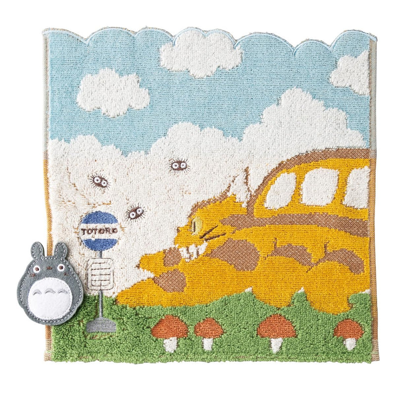 My Neighbor Totoro Mini Towel Catbus On It`S Way 25 X 25 Cm