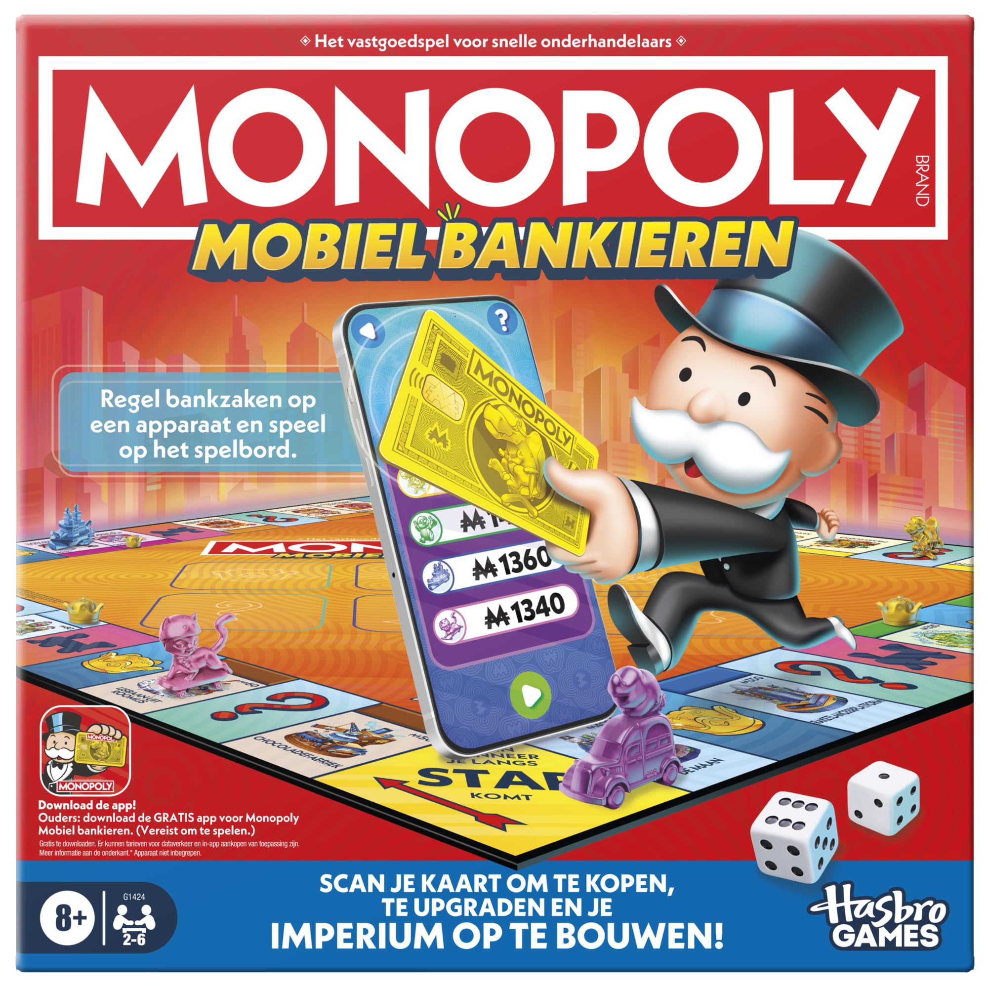 Monopoly Banking app, board game - Dutch version