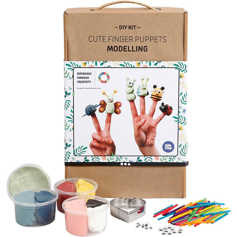 Creativ Company - Schattige Vingerpoppen Maken Silk Clay Kleiset