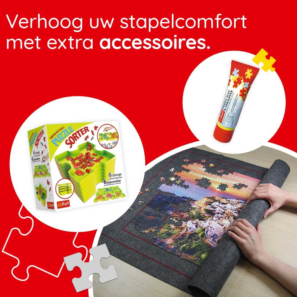 Trefl - Coca-Cola, Kerstvrachtwagen - Puzzel met 1000 stukjes - Kerstpuzzel, voor volwassenen en kinderen vanaf 14 jaar