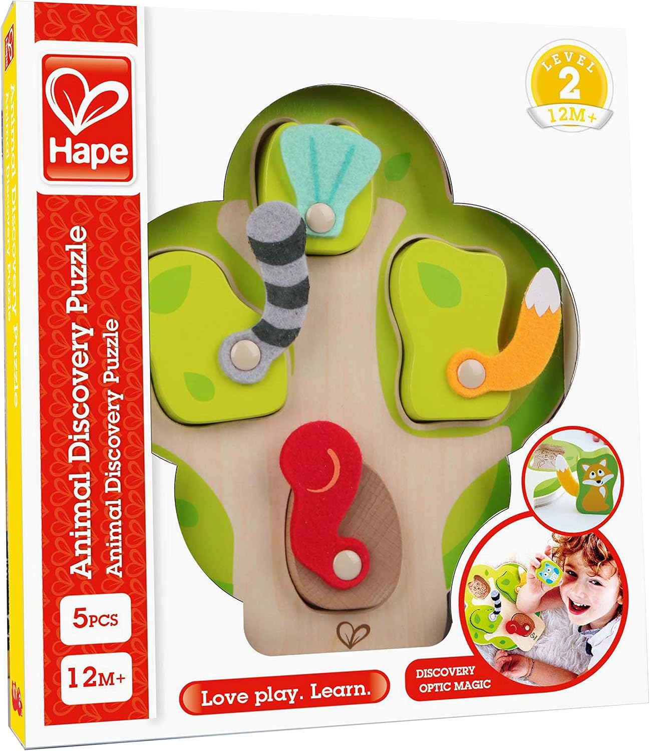 Hape E1616 dieren-zoekpuzzel, multi