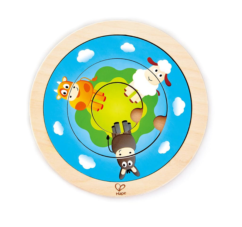 Hape International E1606 Dierenringpuzzel, meerkleurig