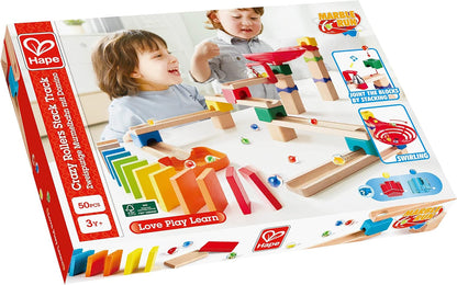 Hape - Hape Houten Knikkerbaanset Domino - 50dlg.