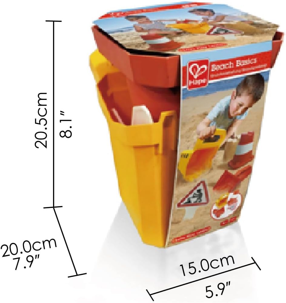 Hape - Hape Zandschep en Emmer Constructie Set