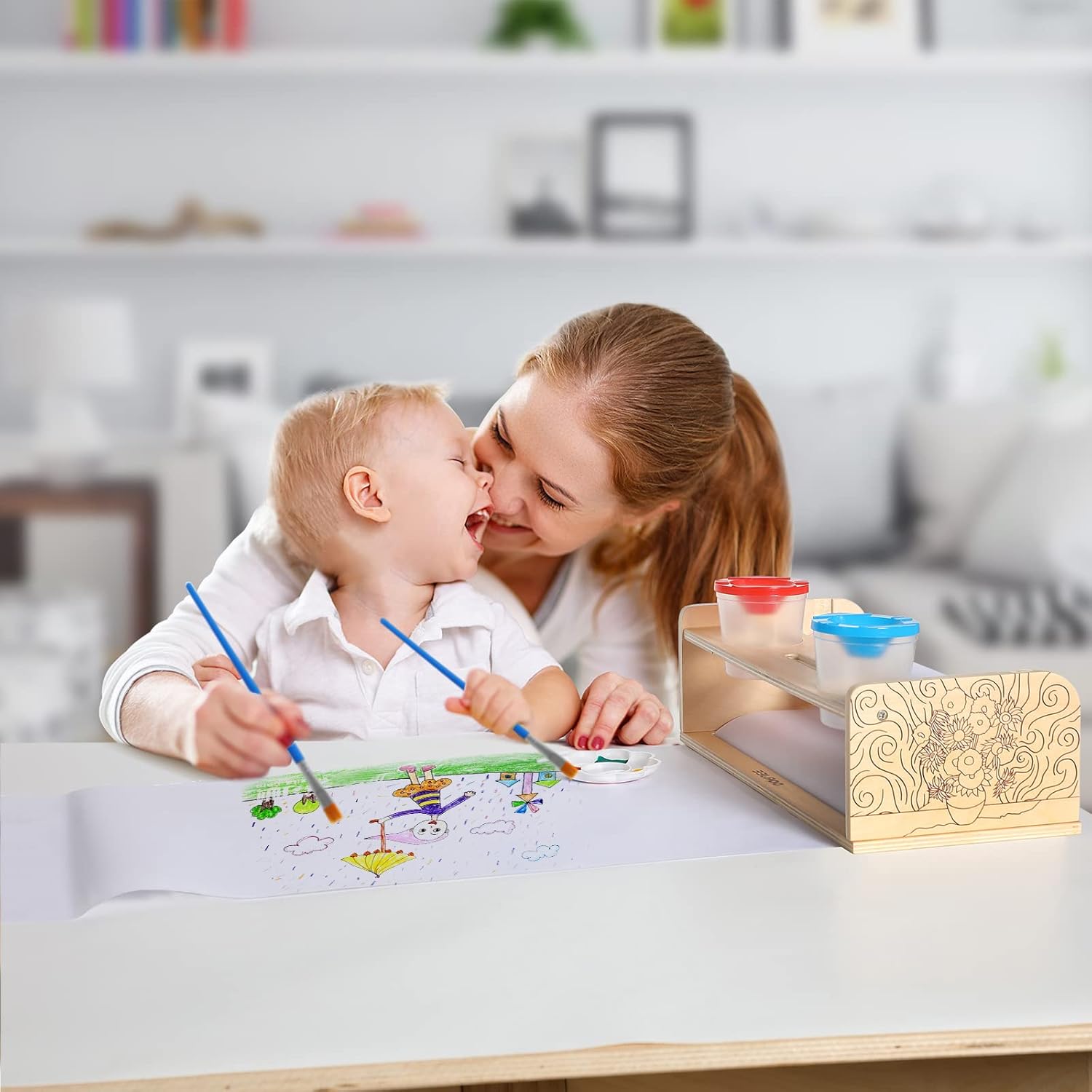 Houten Papierrolhouder