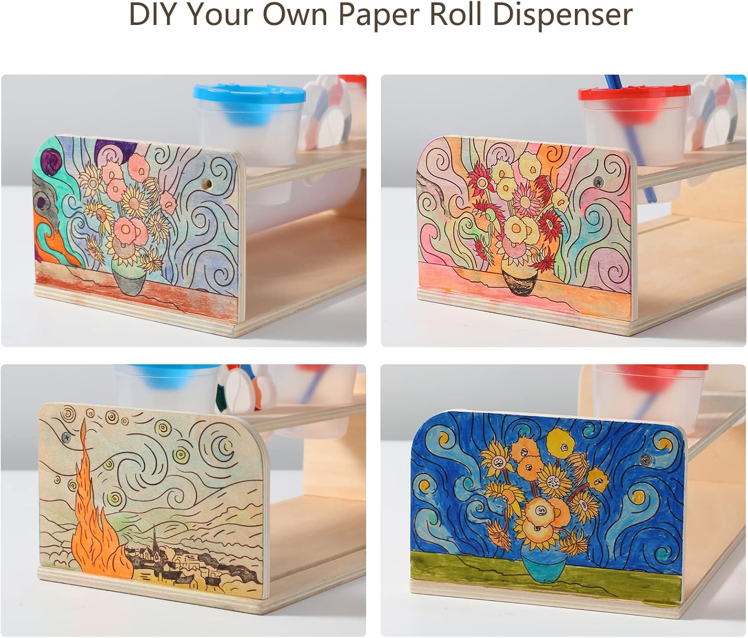 Houten Papierrolhouder