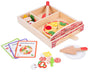 Dorjee- D3.014- Houten Gourmet Pizzaset - Houten speelgoed - Rollenspelkeuken +3 jaar - Bevat 20 onderdelen