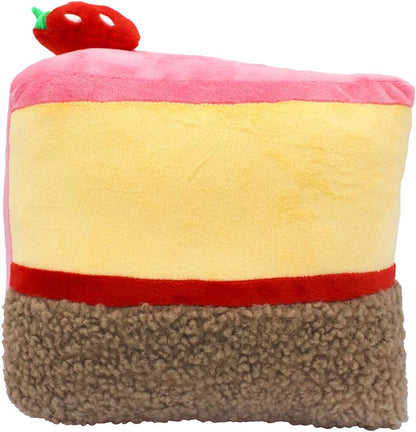 Joytoy - Yummis Fresa der Kuchen Plüsch 21x16x21 cm, Rosa, Braun, Rot