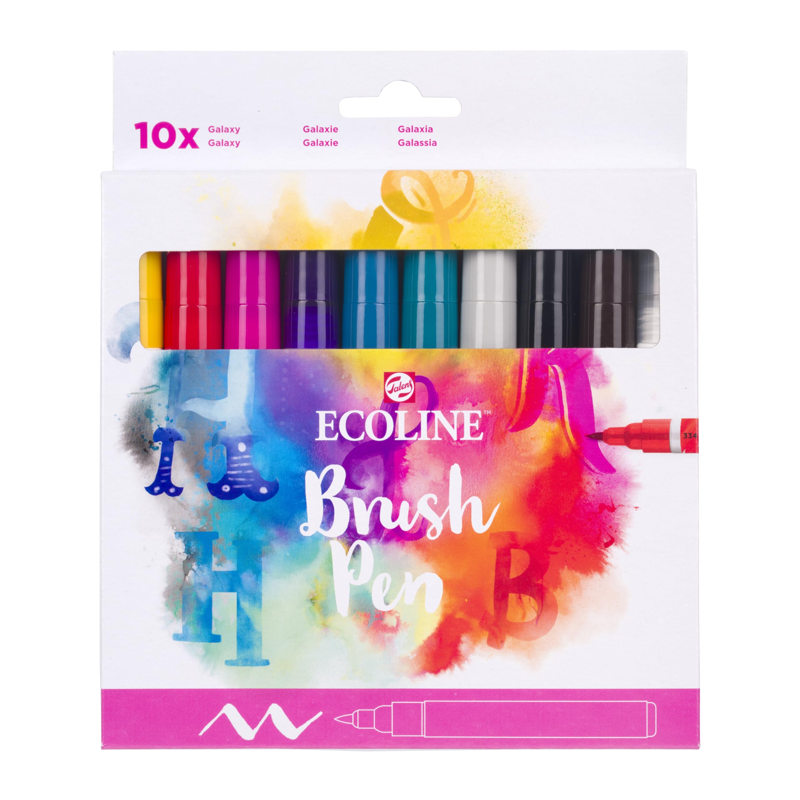 Bruynzeel - Ecoline Brush Pen set Galaxy 10 Kleuren