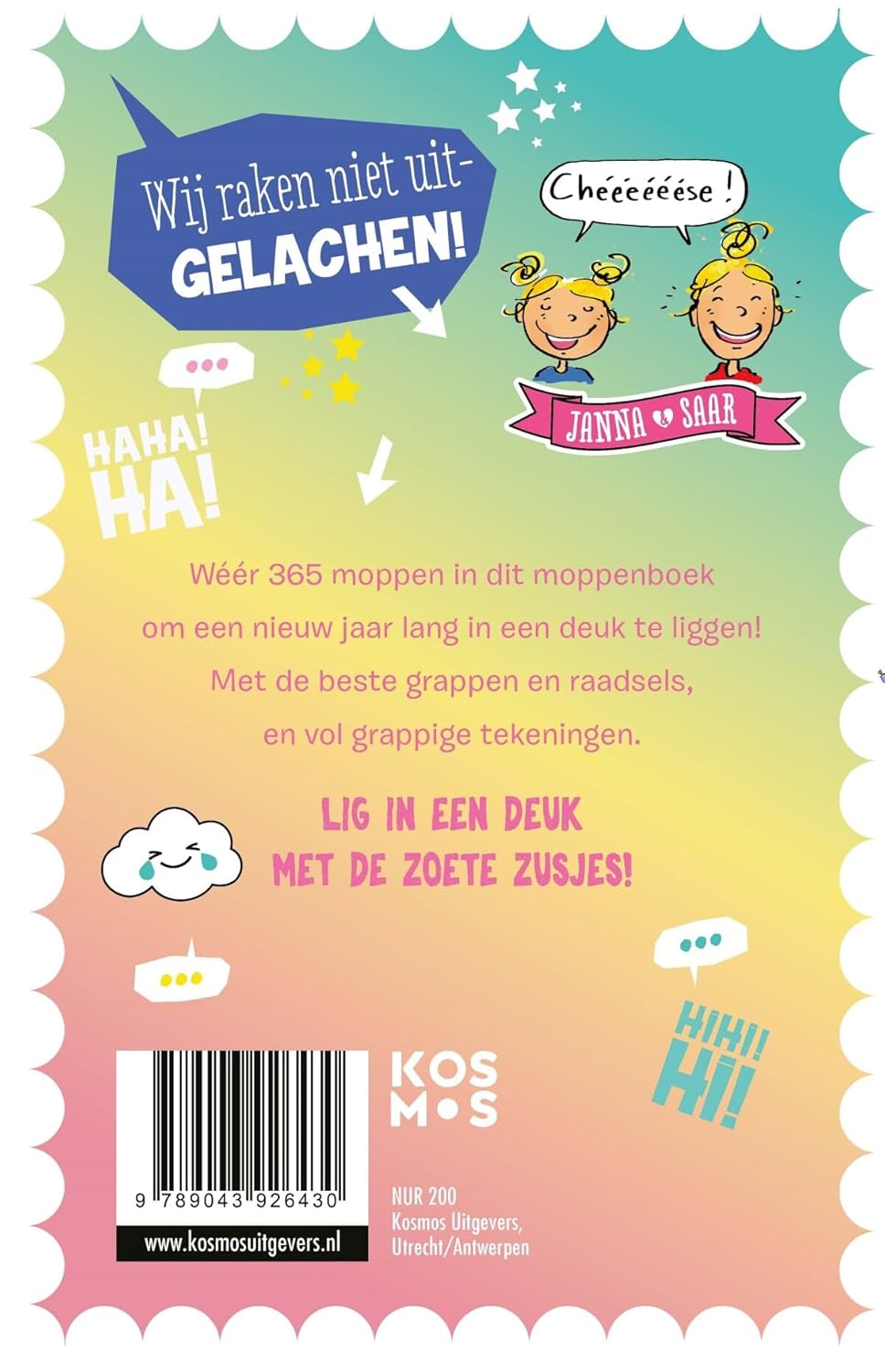 De Zoete Zusjes moppenboek 2: Elke dag lachen, gieren, brullen met 365 nieuwe leukste moppen