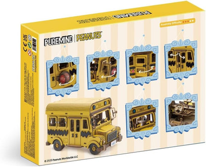 SNOOPY SCHOOL BUS WOODEN KIT