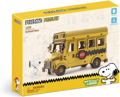 SNOOPY SCHOOL BUS WOODEN KIT
