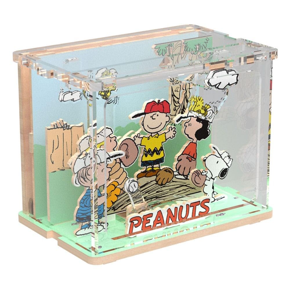 PAN TASY Mini Diorama zum Zusammenbauen Pantasy Peanuts, Baseball (2101
