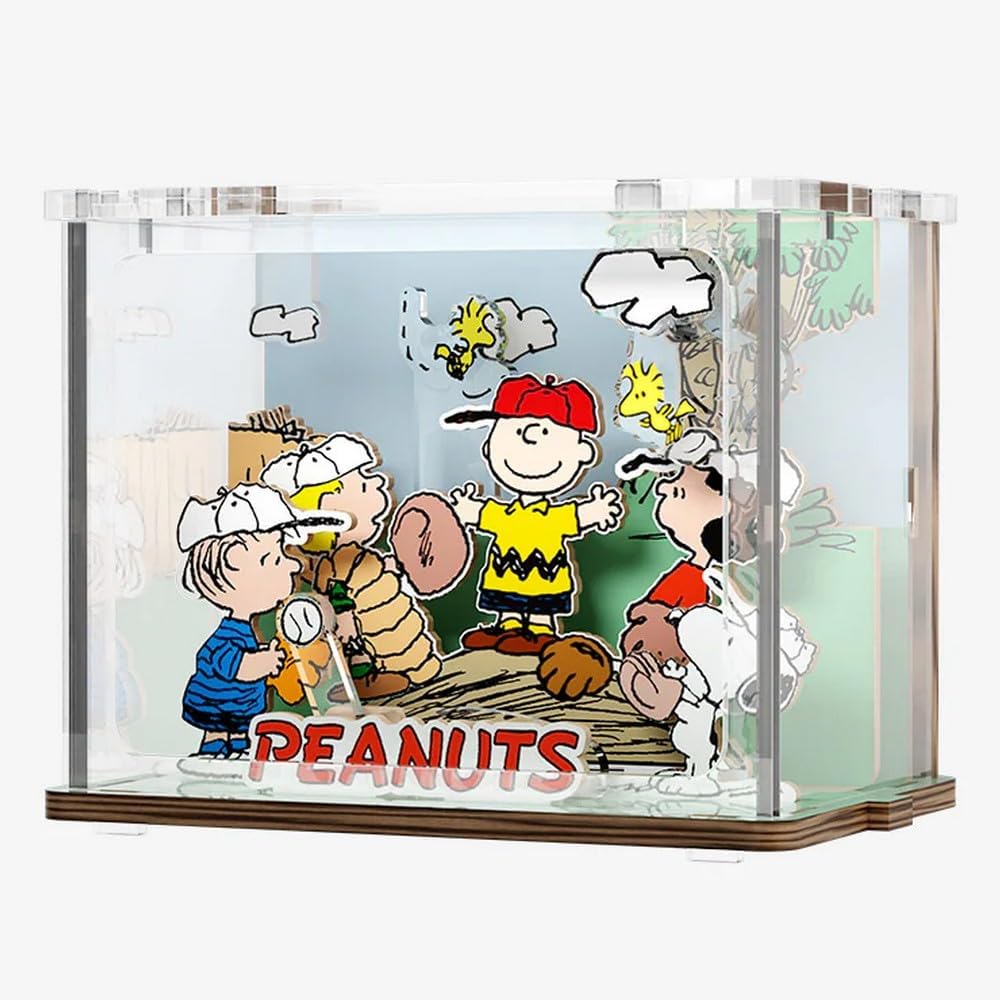 PAN TASY Mini Diorama zum Zusammenbauen Pantasy Peanuts, Baseball (2101