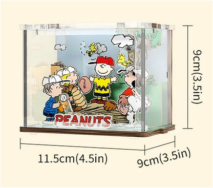 PAN TASY Mini Diorama zum Zusammenbauen Pantasy Peanuts, Baseball (2101