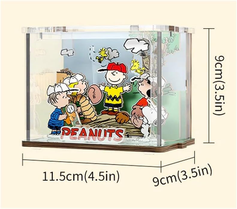 PAN TASY Mini Diorama zum Zusammenbauen Pantasy Peanuts, Baseball (2101