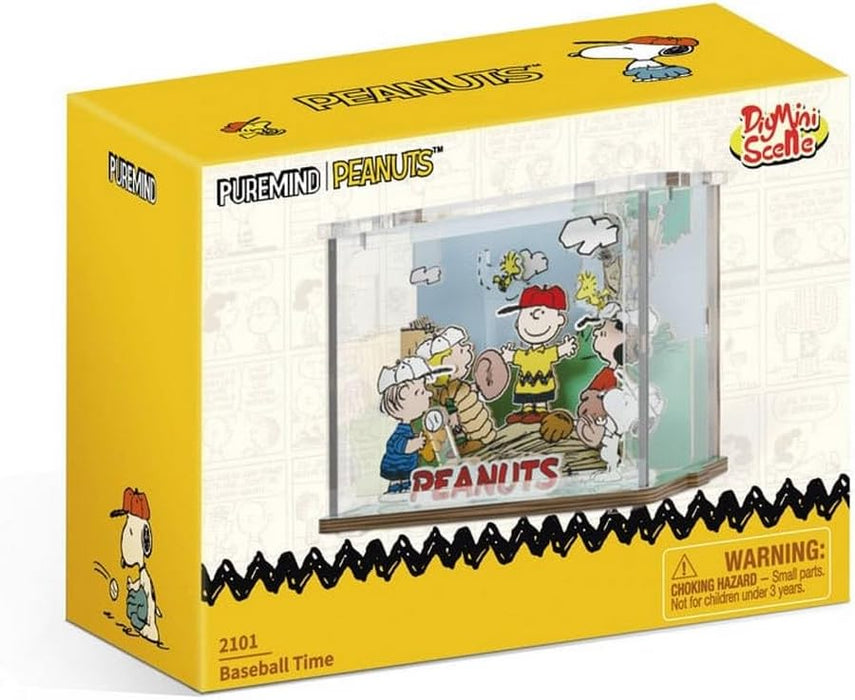 PAN TASY Mini Diorama zum Zusammenbauen Pantasy Peanuts, Baseball (2101