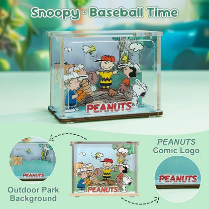 PAN TASY Mini Diorama zum Zusammenbauen Pantasy Peanuts, Baseball (2101