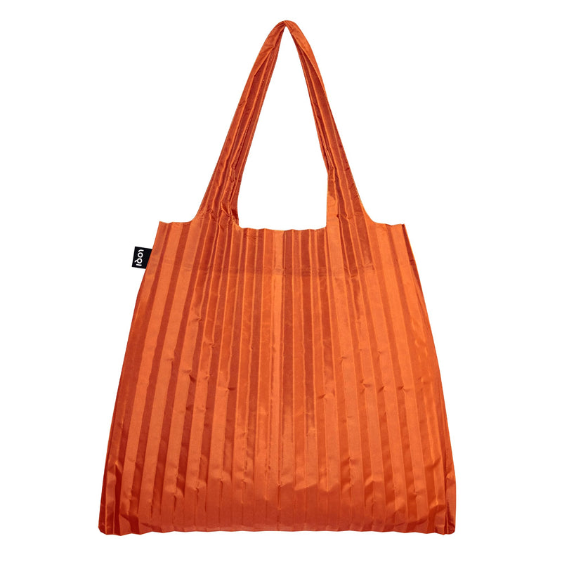 Loqi Pleated Orange Recycled Bag