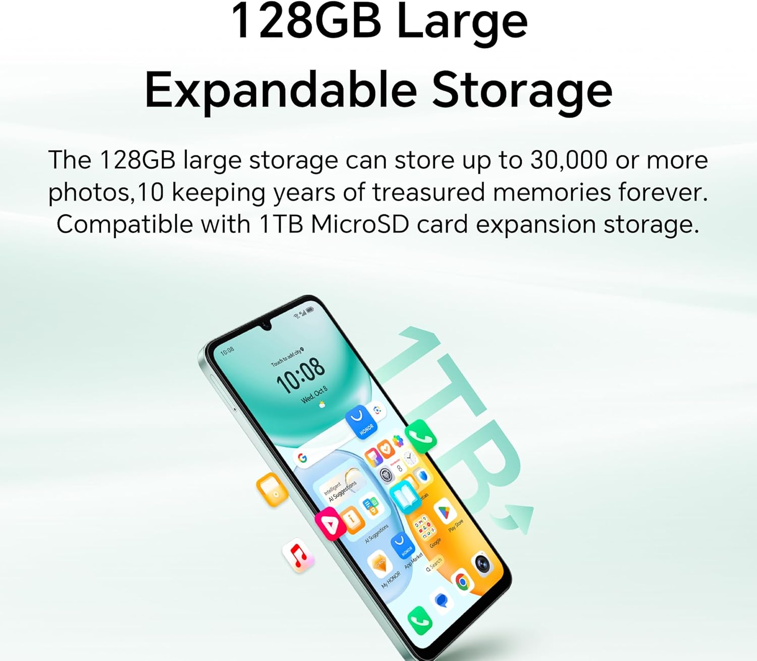 HONOR X5c Plus,Unlocked Mobile Phones, 6.74-Inch 90Hz Bright and Dynamic Display,128GB,5260 mAh Long-lasting Battery,50 MP Ultra-Clear Dual Camera,Powerful 8-Cores Processor,Dual SIM, Android 15,Black