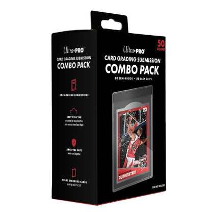 Ultra Pro Card Sleeves Grading Submission Combo - Standard Size (Semi-Rigid & Easy Pull Tab Sleeves) (50 ct