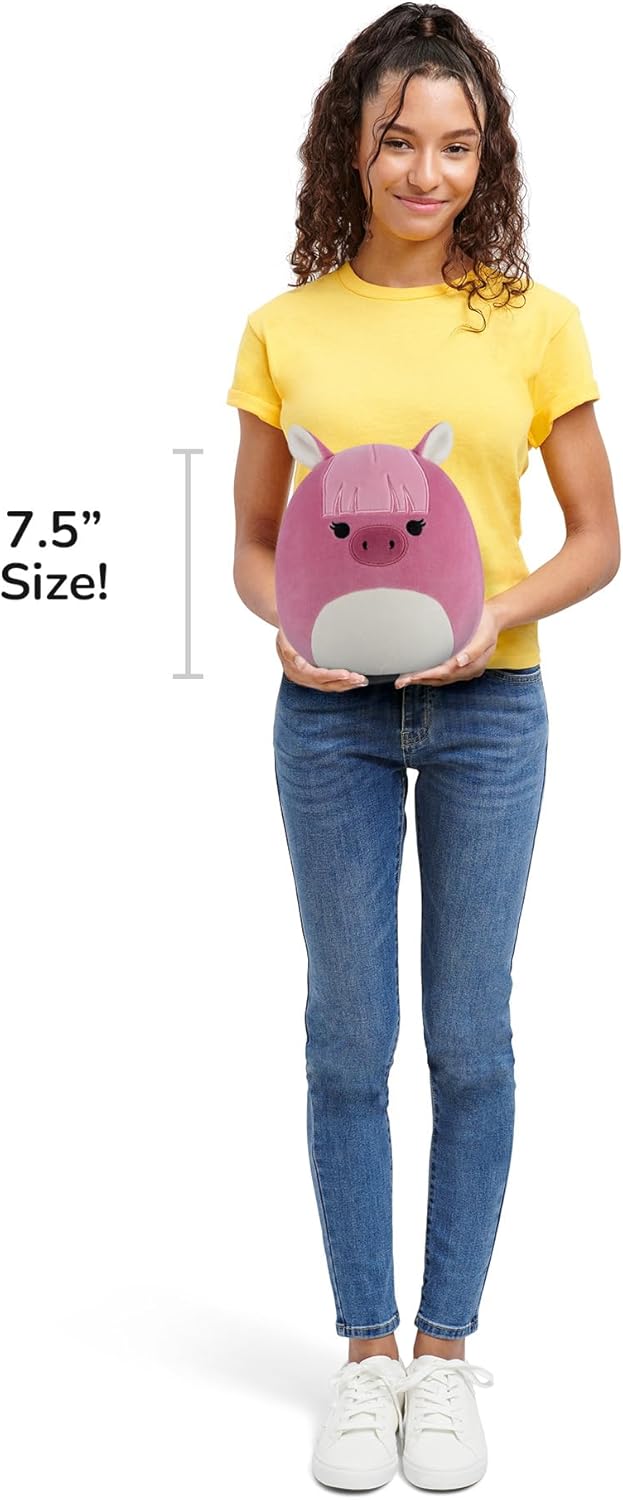 Squishmallows Original 7.5-Inch Veronika the Pink Shetland Pony | Collectable Cute Plush Toy, Cuddly Toys for Children, Soft Toys, Cute Teddies Suitable for Girls and Boys Ages 3