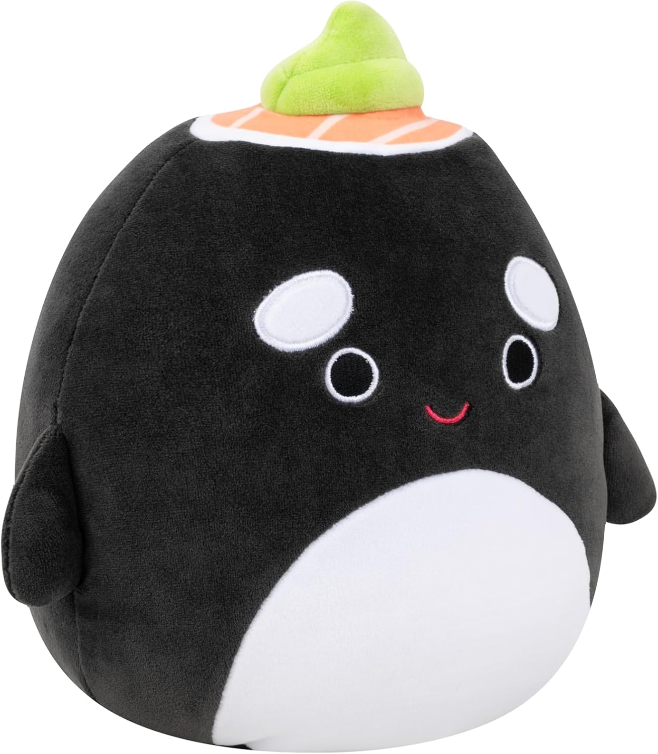 Squishmallows Original 7.5-Inch Kai the Black Sushi Orca Whale | Collectable Cute Plush Toy, Cuddly Toys for Children, Soft Toys, Cute Teddies Suitable for Girls and Boys Ages 3