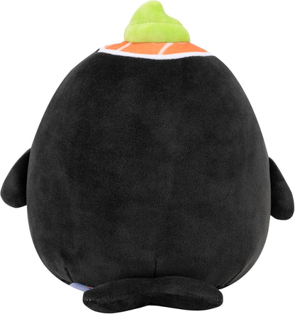 Squishmallows Original 7.5-Inch Kai the Black Sushi Orca Whale | Collectable Cute Plush Toy, Cuddly Toys for Children, Soft Toys, Cute Teddies Suitable for Girls and Boys Ages 3