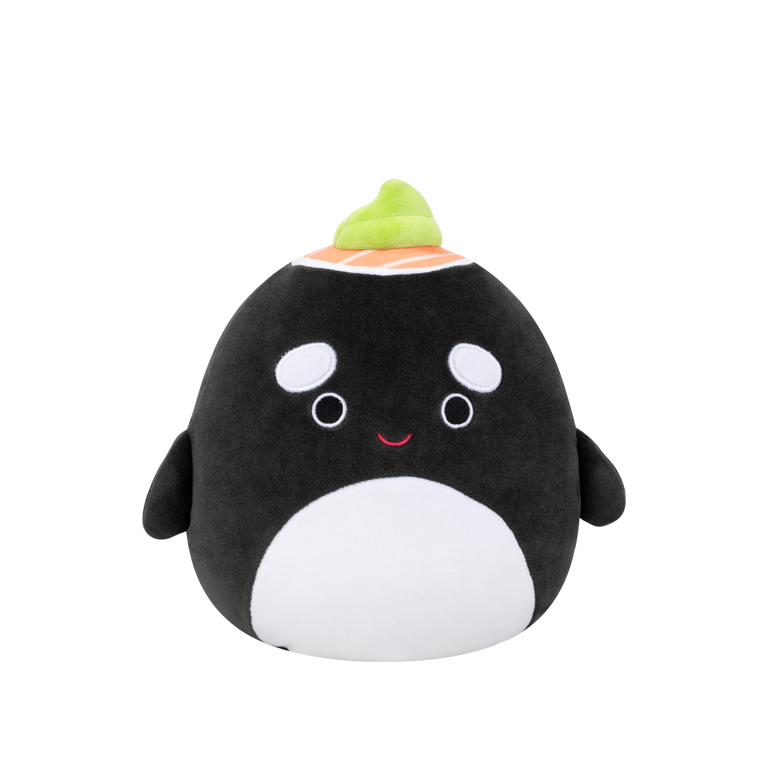 Squishmallows Original 7.5-Inch Kai the Black Sushi Orca Whale | Collectable Cute Plush Toy, Cuddly Toys for Children, Soft Toys, Cute Teddies Suitable for Girls and Boys Ages 3