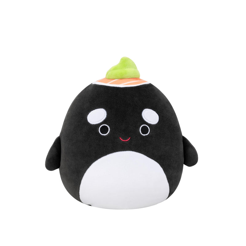 Squishmallows Original 7.5-Inch Kai the Black Sushi Orca Whale | Collectable Cute Plush Toy, Cuddly Toys for Children, Soft Toys, Cute Teddies Suitable for Girls and Boys Ages 3
