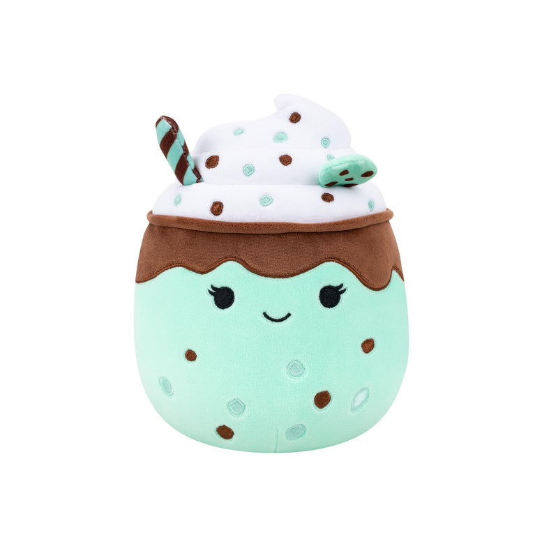 Squishmallows Original 7.5-Inch Monique the Mint Chocolate Chip Milkshake | Collectable Cute Plush Toy, Cuddly Toys for Children, Soft Toys, Cute Teddies Suitable for Girls and Boys Ages 3+