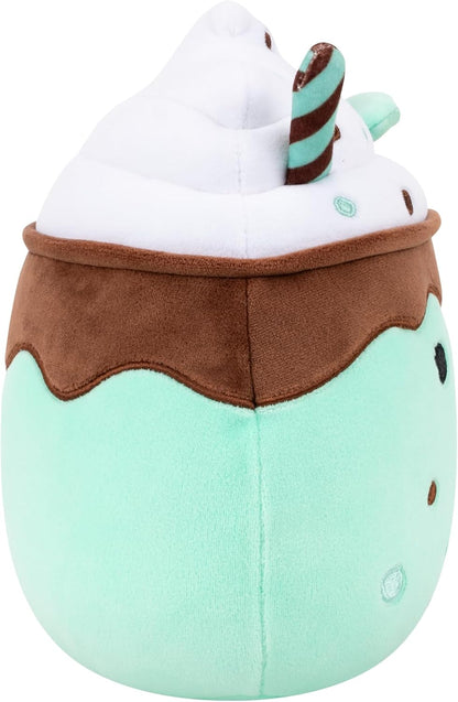 Squishmallows Original 7.5-Inch Monique the Mint Chocolate Chip Milkshake | Collectable Cute Plush Toy, Cuddly Toys for Children, Soft Toys, Cute Teddies Suitable for Girls and Boys Ages 3+