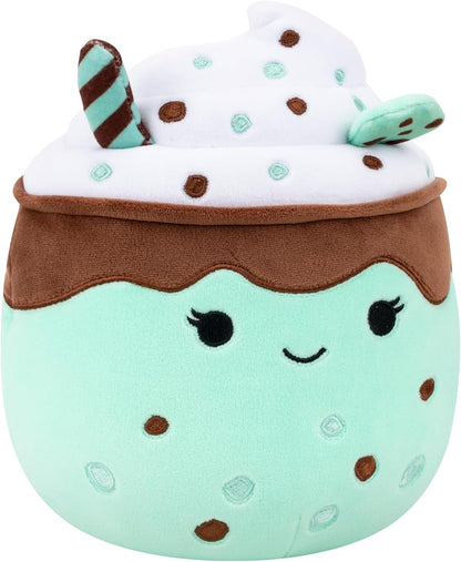 Squishmallows Original 7.5-Inch Monique the Mint Chocolate Chip Milkshake | Collectable Cute Plush Toy, Cuddly Toys for Children, Soft Toys, Cute Teddies Suitable for Girls and Boys Ages 3+