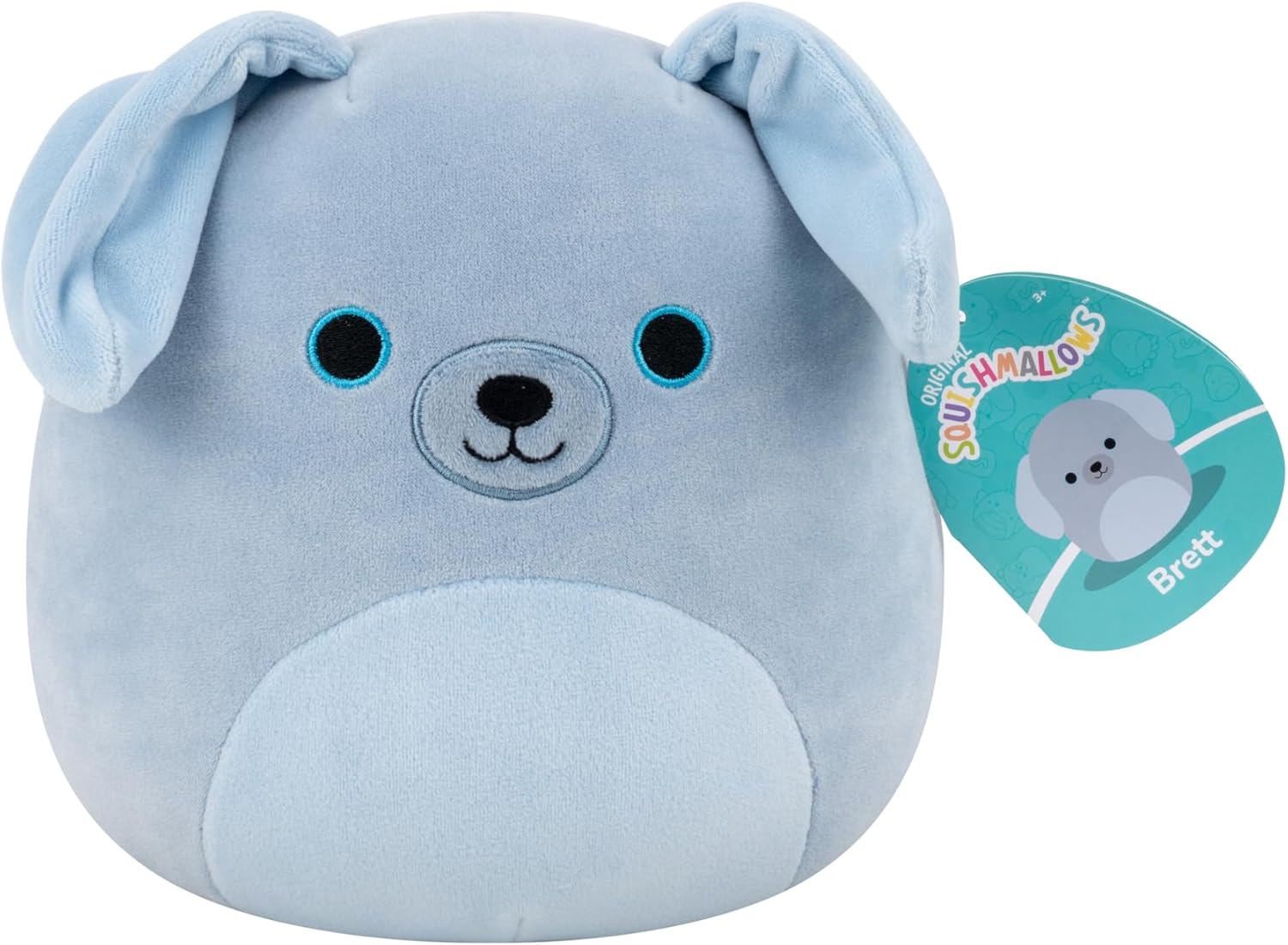 Squishmallows Original 7.5-Inch Brett the Weimaraner Dog - Collectable Cute Plush Toy, Cuddly Toys for Children, Soft Toys, Cute Teddies Suitable for Girls and Boys Ages 3