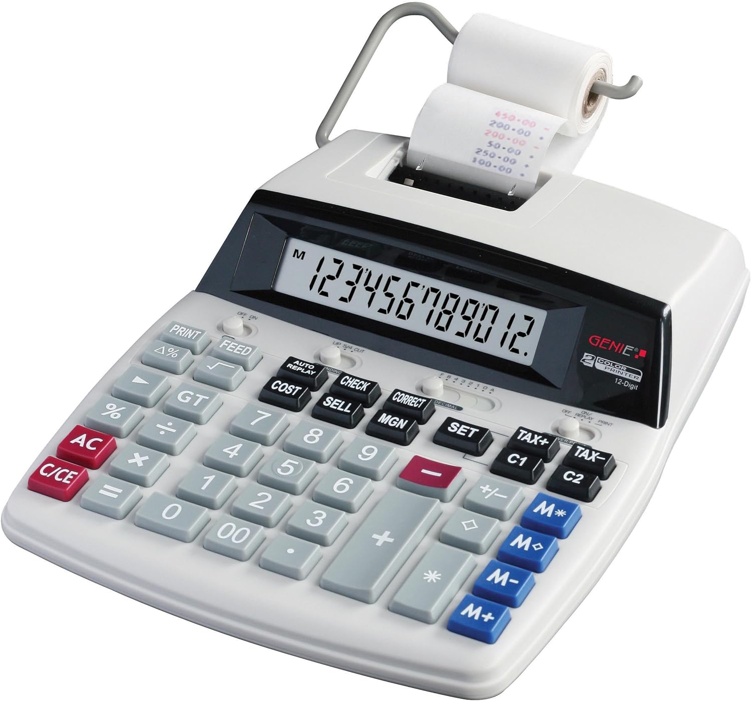 Dieter Gerth 11891 12-Digit Value Genie D69 Plus Printing Calculator Single