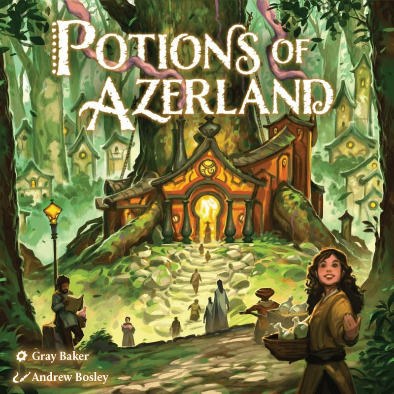 Lucky Duck Games: Potions of Azerland | Strategy Game | Gather Resources to Study, Brew and Trade Potions In Your Town | 1-4 Players, Ages 12+