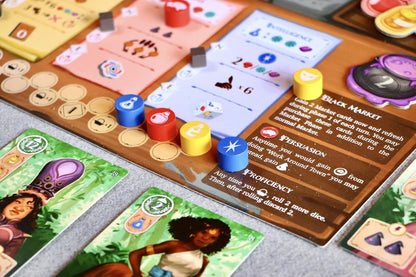 Lucky Duck Games: Potions of Azerland | Strategy Game | Gather Resources to Study, Brew and Trade Potions In Your Town | 1-4 Players, Ages 12+