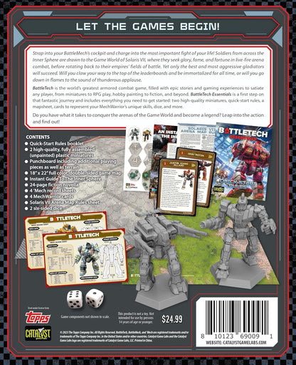 Catalyst Game Labs | BattleTech | Essentials | Miniature Game in English for ages 12 and up | Strategic Wargame for 1-2 Players | Sci-Fi Mech Wargame Starter Set